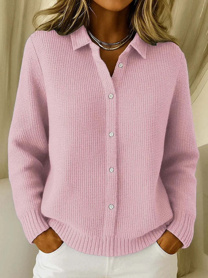 Harlow | Women's Cozy Knit Cardigan Button Front Longline Casual Winter