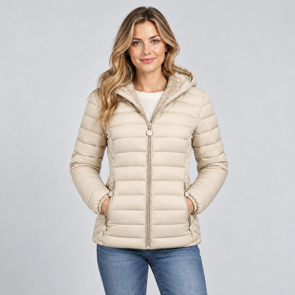 Ivy | Women's Padded Hooded Jacket Lightweight Commuter Coat