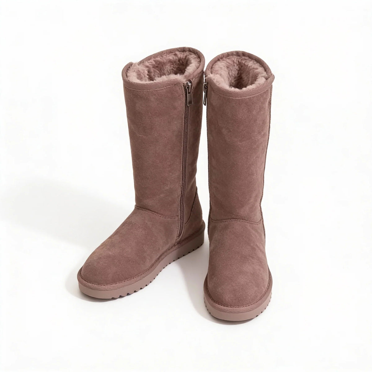 Josie | Women's Sheepskin Boots Waterproof Suede Side Zip Autumn Winter