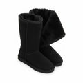 Josie | Women's Sheepskin Boots Waterproof Suede Side Zip Autumn Winter