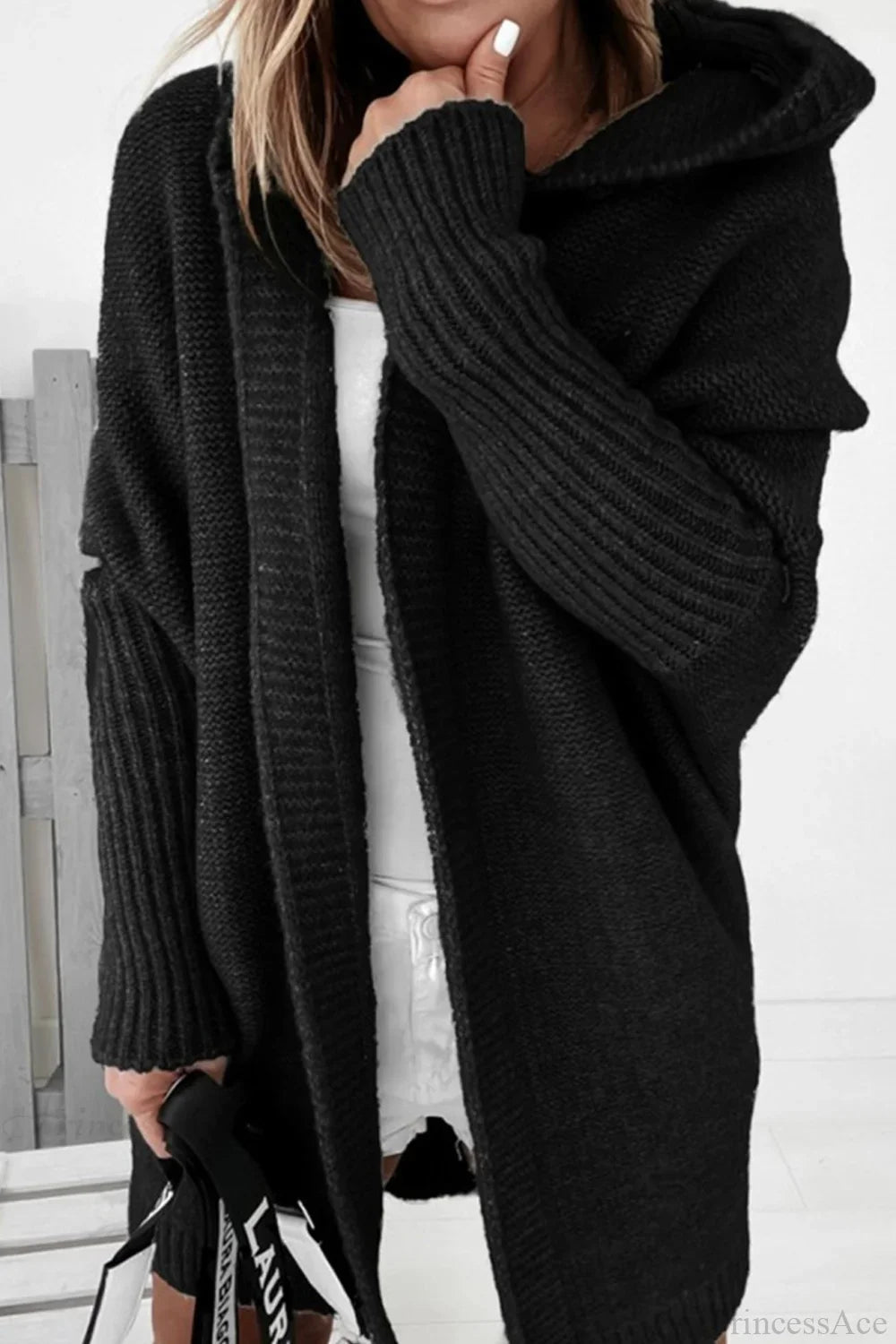 Karina | Women's Colour Block Knit Cardigan Lapel Collar Slim Fit Cosy Autumn Winter