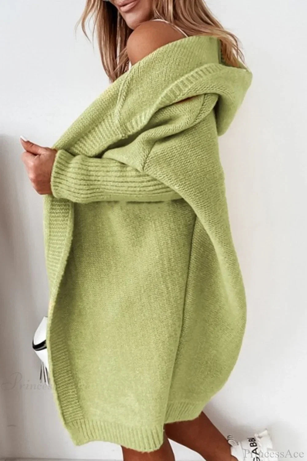 Karina | Women's Colour Block Knit Cardigan Lapel Collar Slim Fit Cosy Autumn Winter