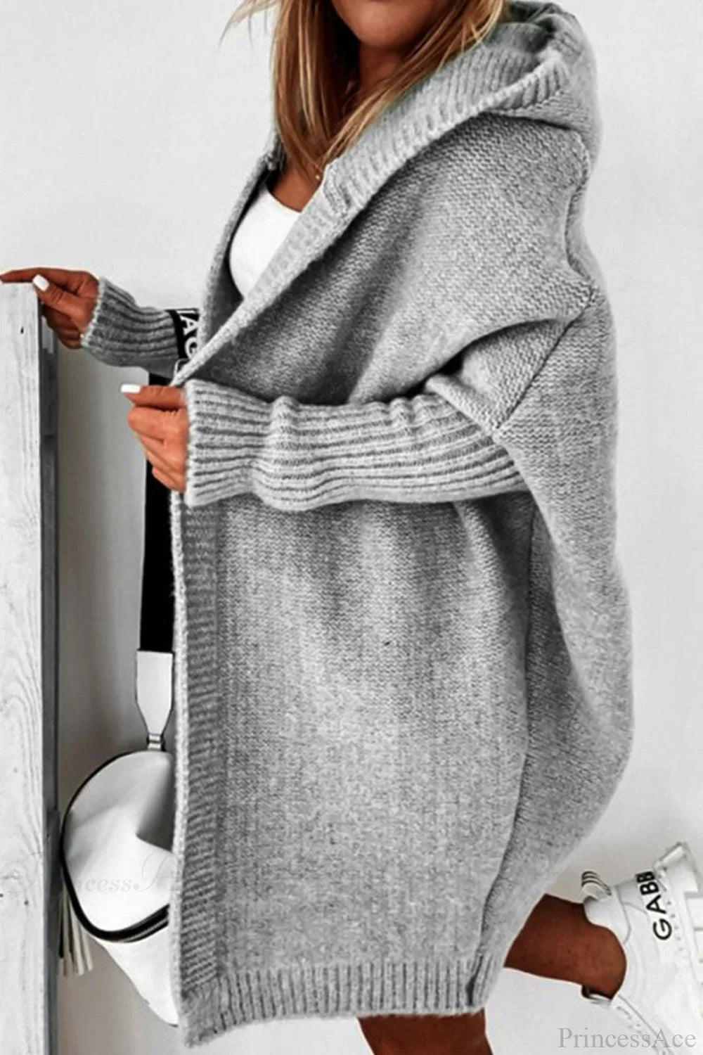 Karina | Women's Colour Block Knit Cardigan Lapel Collar Slim Fit Cosy Autumn Winter