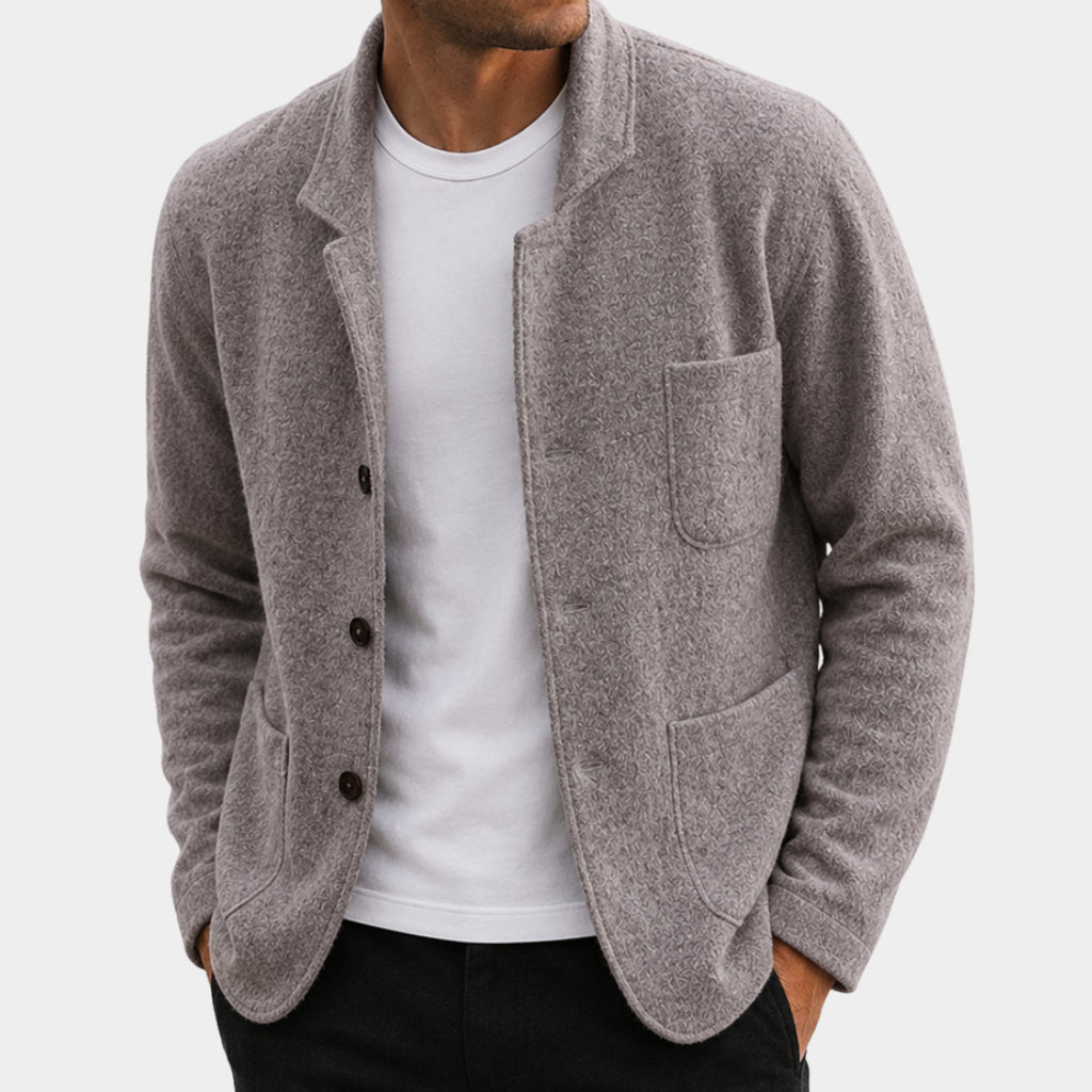 Kiel | Men's Slim Fit Knit Cardigan Button Front Smart Casual Autumn Winter