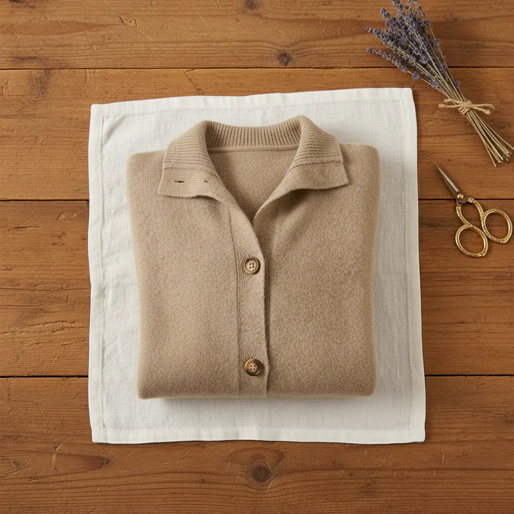 Laila | Women's Cotton Button Front Sleeveless Vest Cardigan Relaxed Cosy Autumn Winter