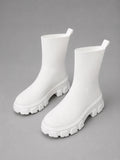 Leilani | Women's Stretch Sock Boots Chunky Sole Sleek Fitted Modern Winter Casual