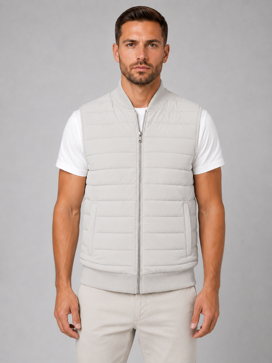 Theo | Men's Quilted Bodywarmer Gilet, Lightweight Winter Vest