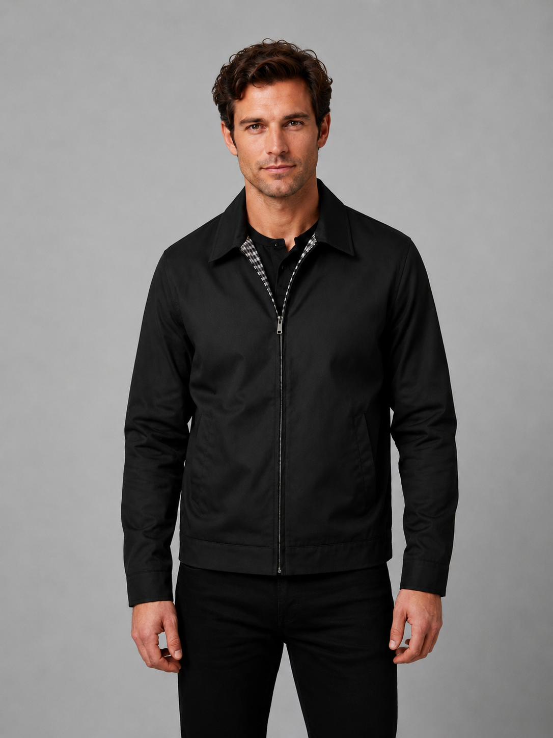 Wyatt | Men's Lightweight Zip Jacket, Smart Casual Jacket