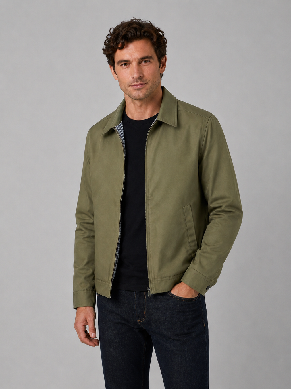 Wyatt | Men's Lightweight Zip Jacket, Smart Casual Jacket