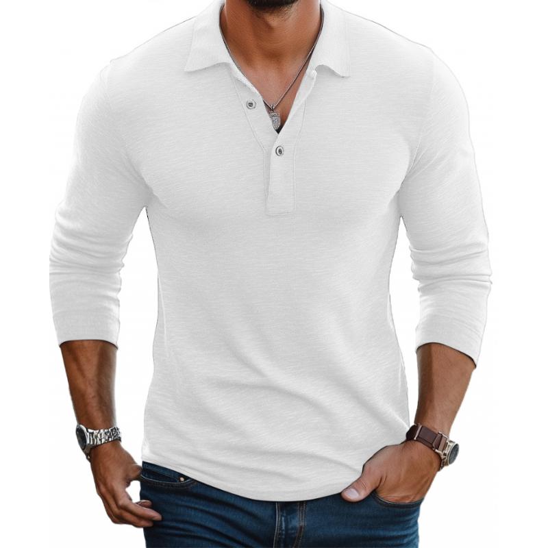 Edward | Men's Long Sleeve Polo Shirt, Knit Winter Polo