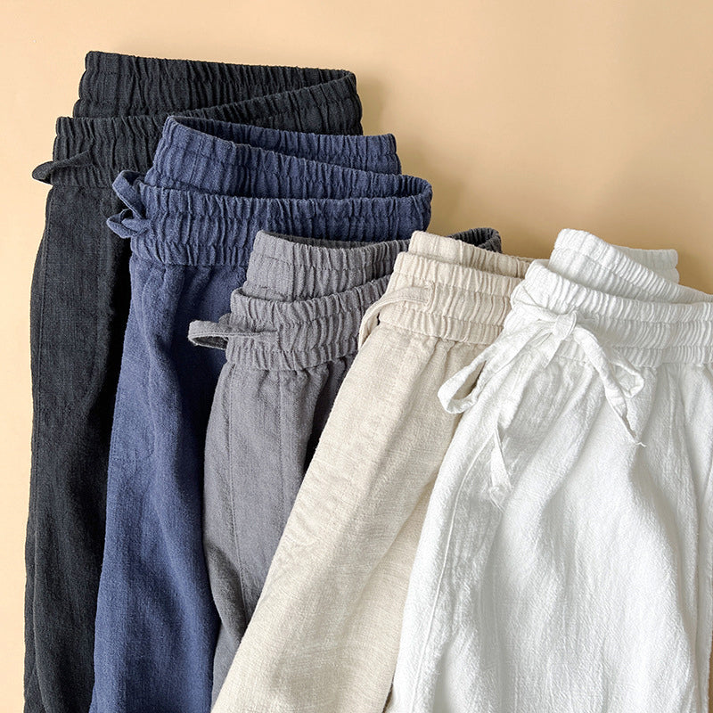 Rafferty | Men's Woven Trousers, Straight Leg Elasticated Drawstring Pants