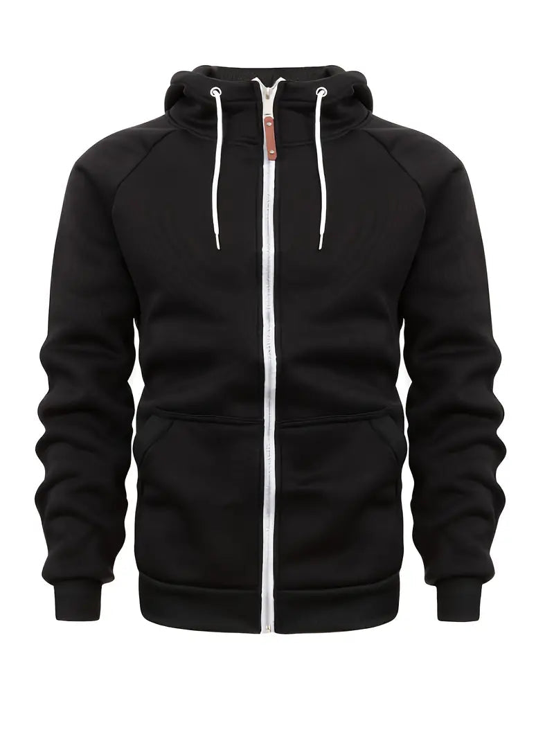 Fournier | Men's Zip Sweater, Casual Versatile Winter Knit