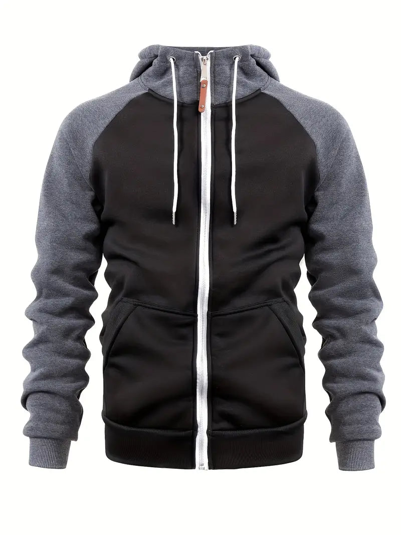 Fournier | Men's Zip Sweater, Casual Versatile Winter Knit