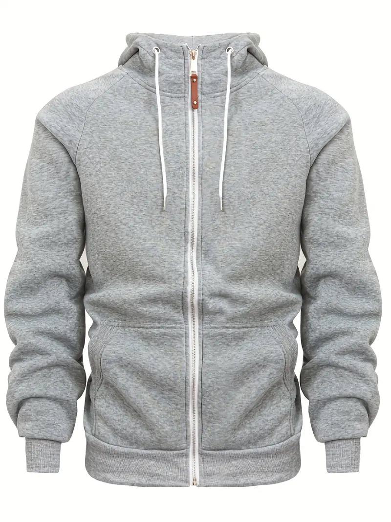 Fournier | Men's Zip Sweater, Casual Versatile Winter Knit
