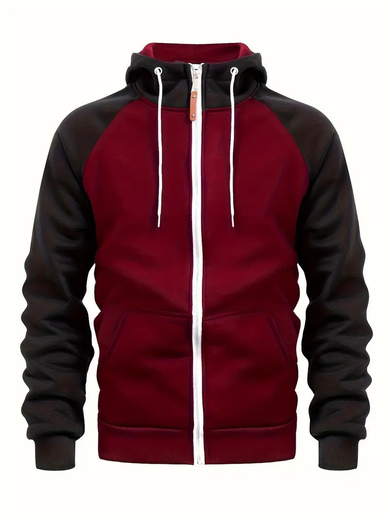 Fournier | Men's Zip Sweater, Casual Versatile Winter Knit