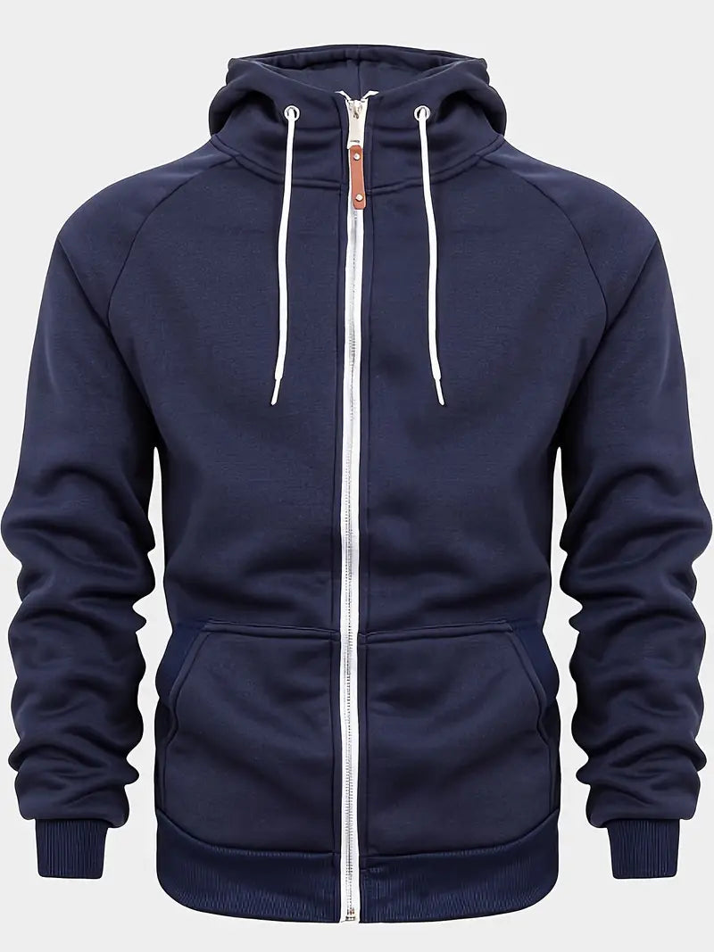 Fournier | Men's Zip Sweater, Casual Versatile Winter Knit