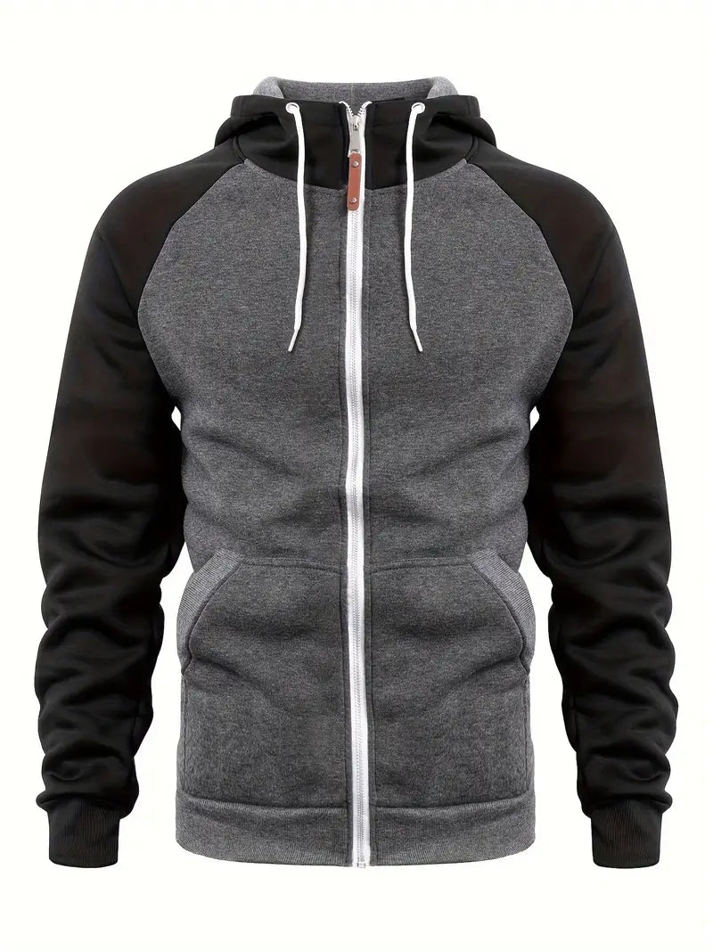 Fournier | Men's Zip Sweater, Casual Versatile Winter Knit