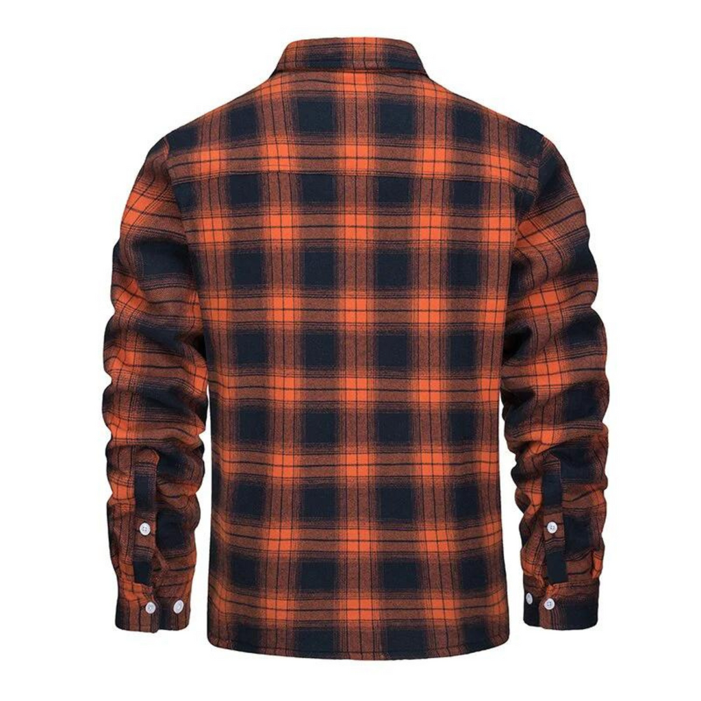 Derrick | Men's Shirt Jacket, Sherpa Lined Plaid Winter Jacket