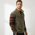 Bastien | Men's Fleece Zip Sweater, Vintage Winter Pullover