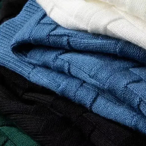 Maddox | Men's Cotton Sweater, Soft Winter Knit