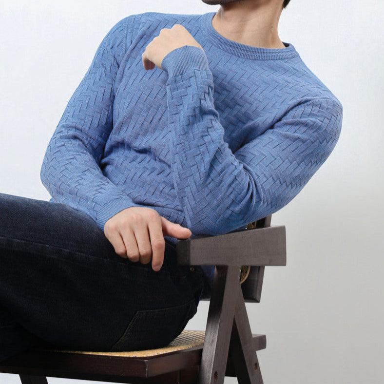 Maddox | Men's Cotton Sweater, Soft Winter Knit