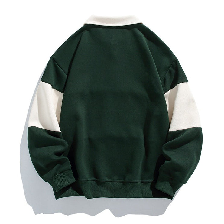 Sawyer | Men's Polo Sweatshirt, Cotton Winter Knit