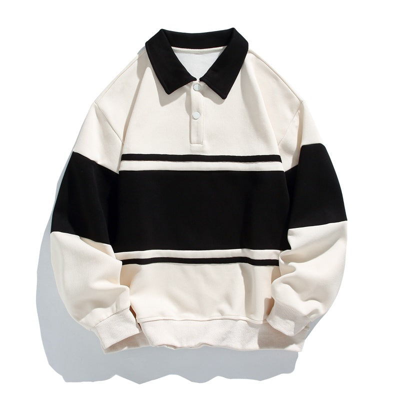 Sawyer | Men's Polo Sweatshirt, Cotton Winter Knit
