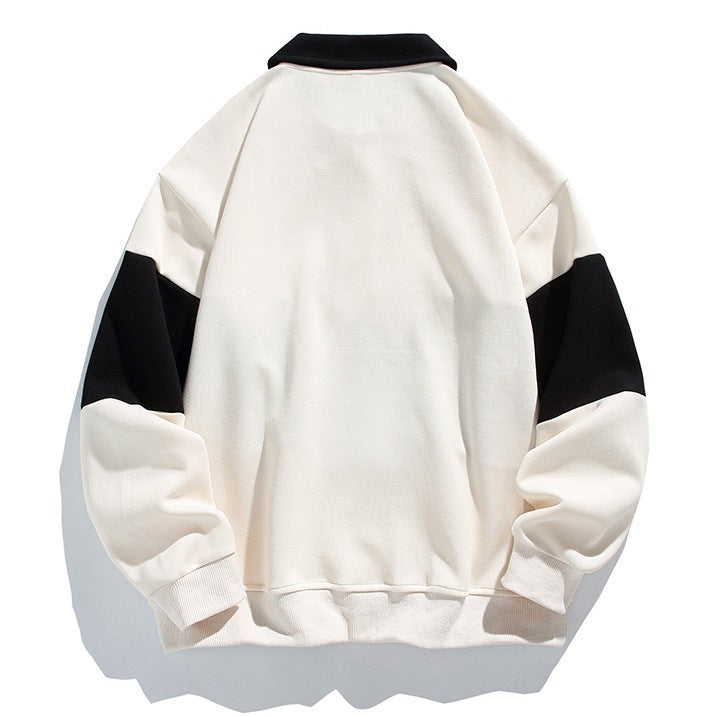 Sawyer | Men's Polo Sweatshirt, Cotton Winter Knit