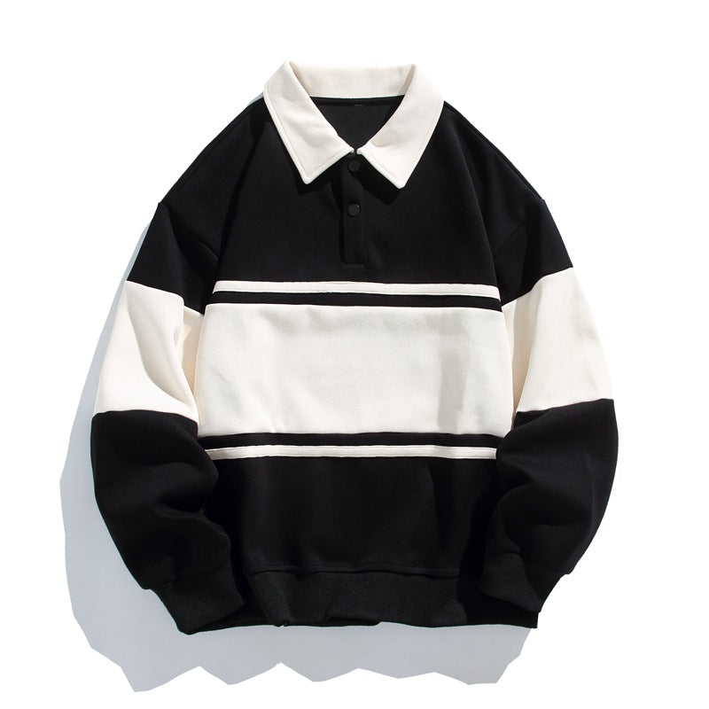 Sawyer | Men's Polo Sweatshirt, Cotton Winter Knit