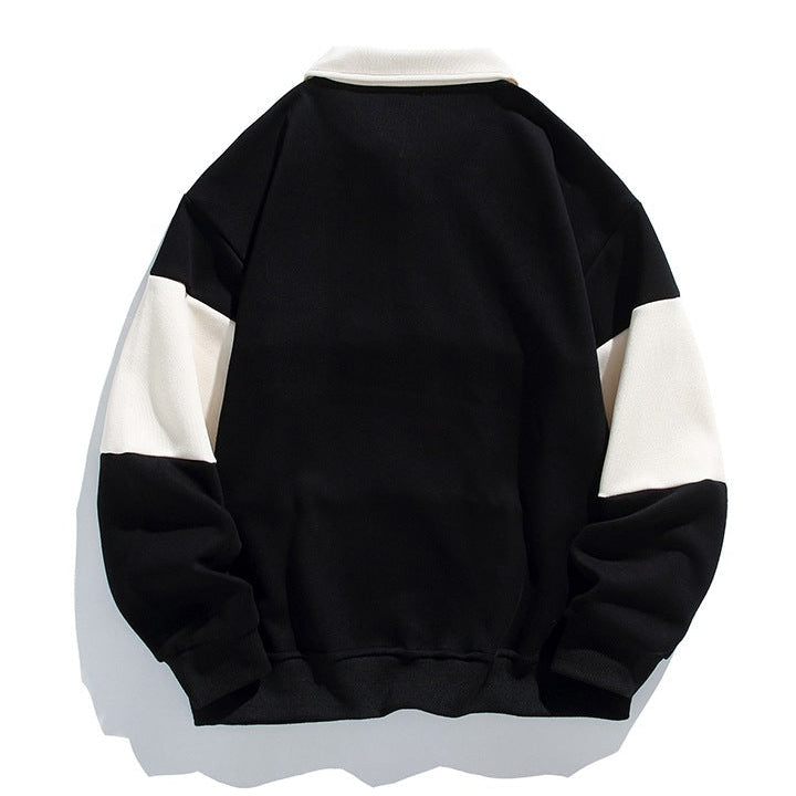 Sawyer | Men's Polo Sweatshirt, Cotton Winter Knit