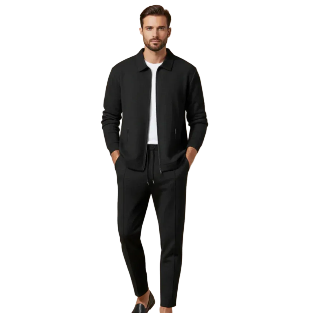 Sascha | Men's Two-Piece Set, Casual Zip Co-Ord