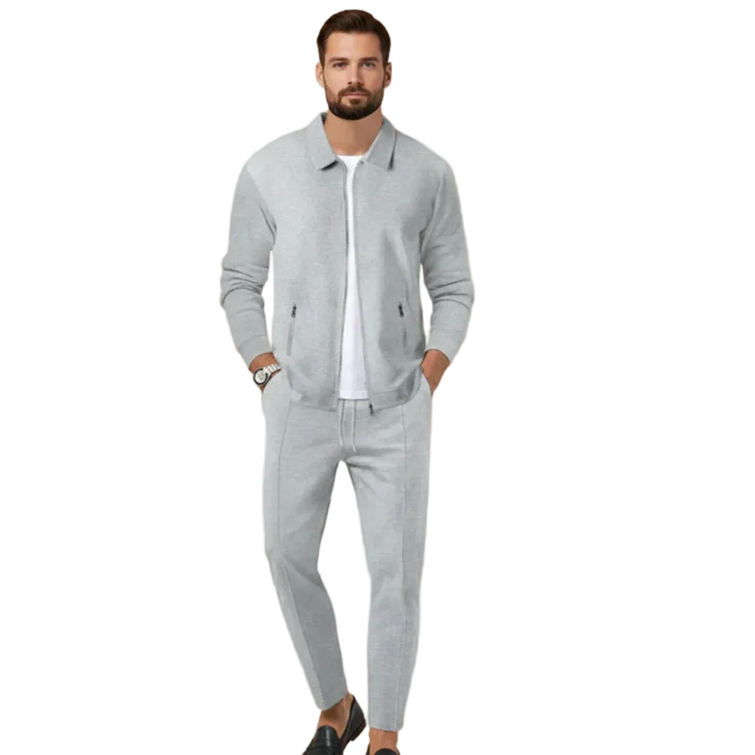 Sascha | Men's Two-Piece Set, Casual Zip Co-Ord