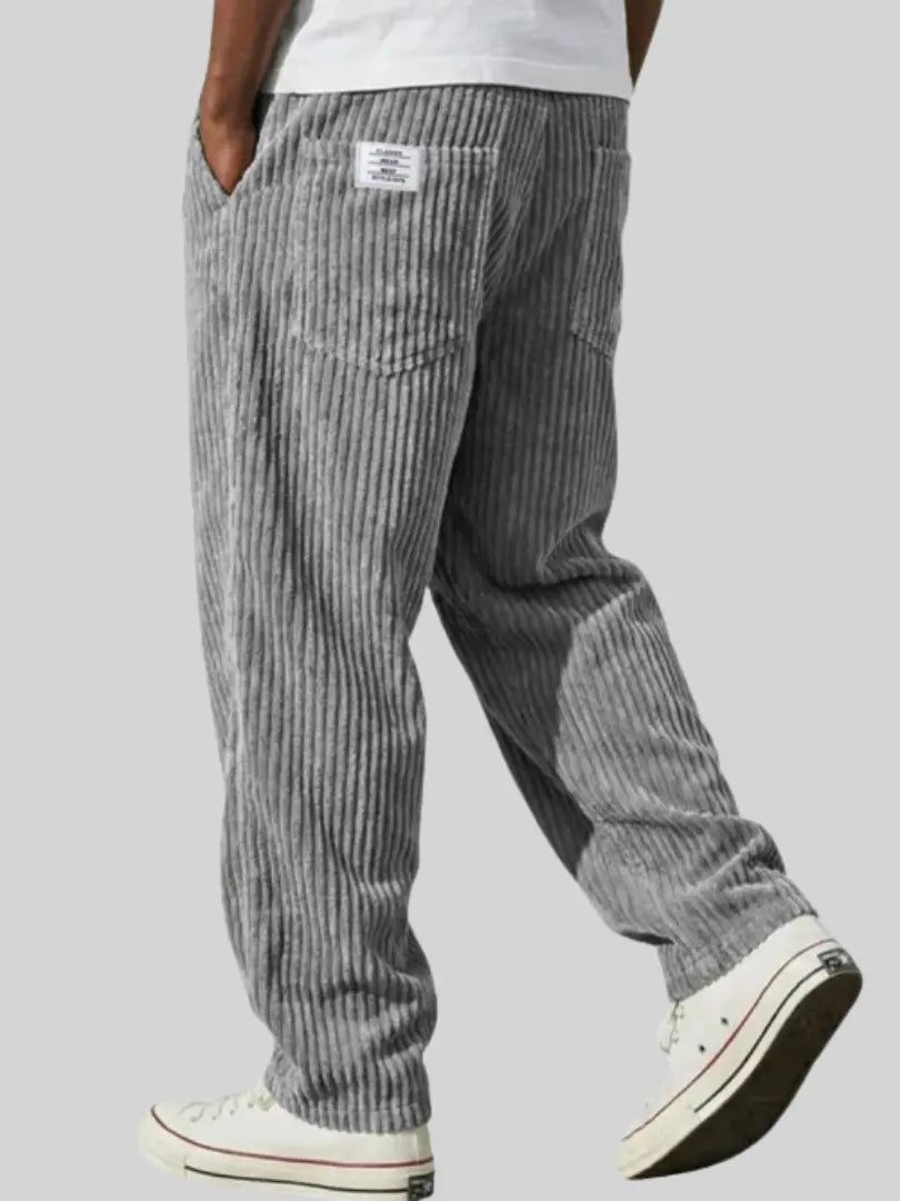 Elias | Men's Corduroy Pants, Classic Comfortable Winter Trousers