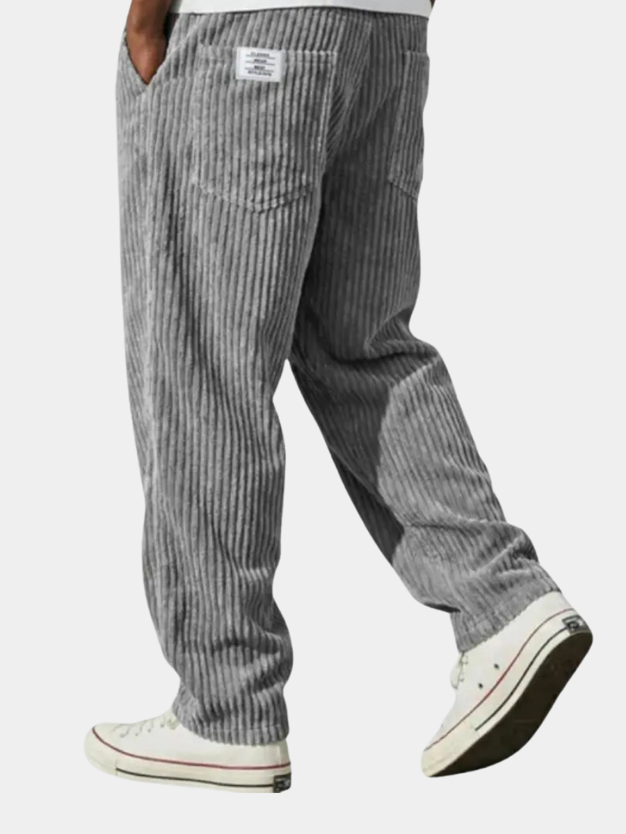 Elias | Men's Corduroy Pants, Classic Comfortable Winter Trousers
