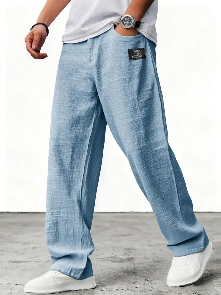 Oliver | Men's Wide-Leg Trousers, Lightweight Summer Pants