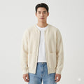 Adrian | Men's Zip Cardigan, Minimal Knit Winter Cardigan