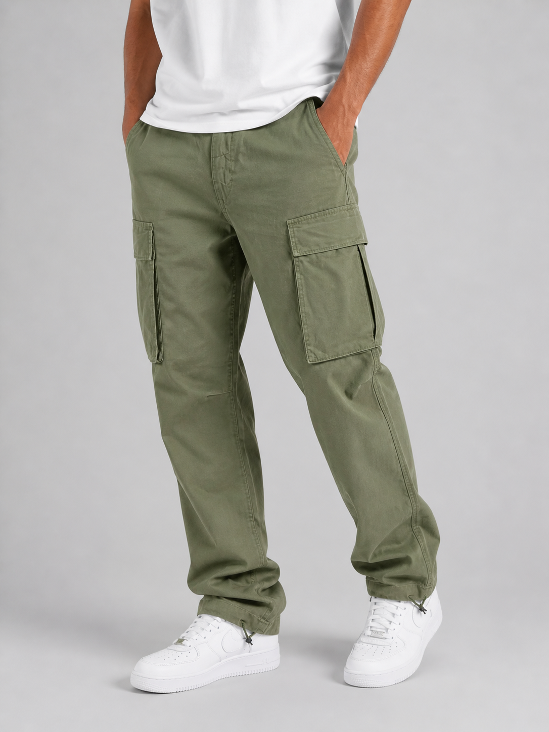 Ronan | Men's Cargo Trousers, Relaxed Fit Utility Winter Pants