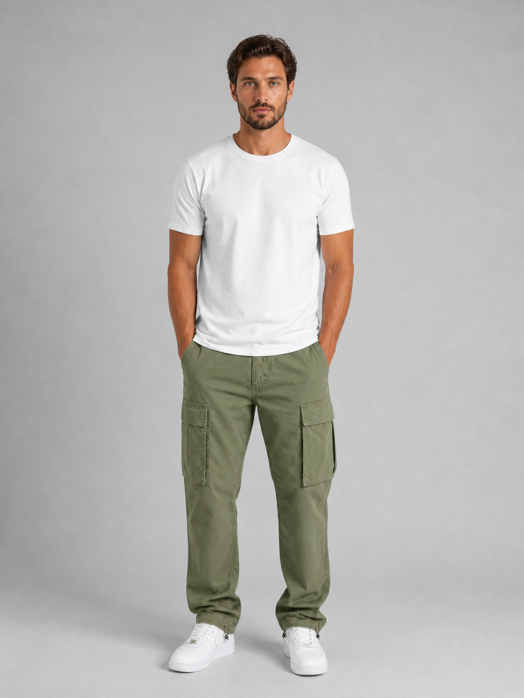 Ronan | Men's Cargo Trousers, Relaxed Fit Utility Winter Pants