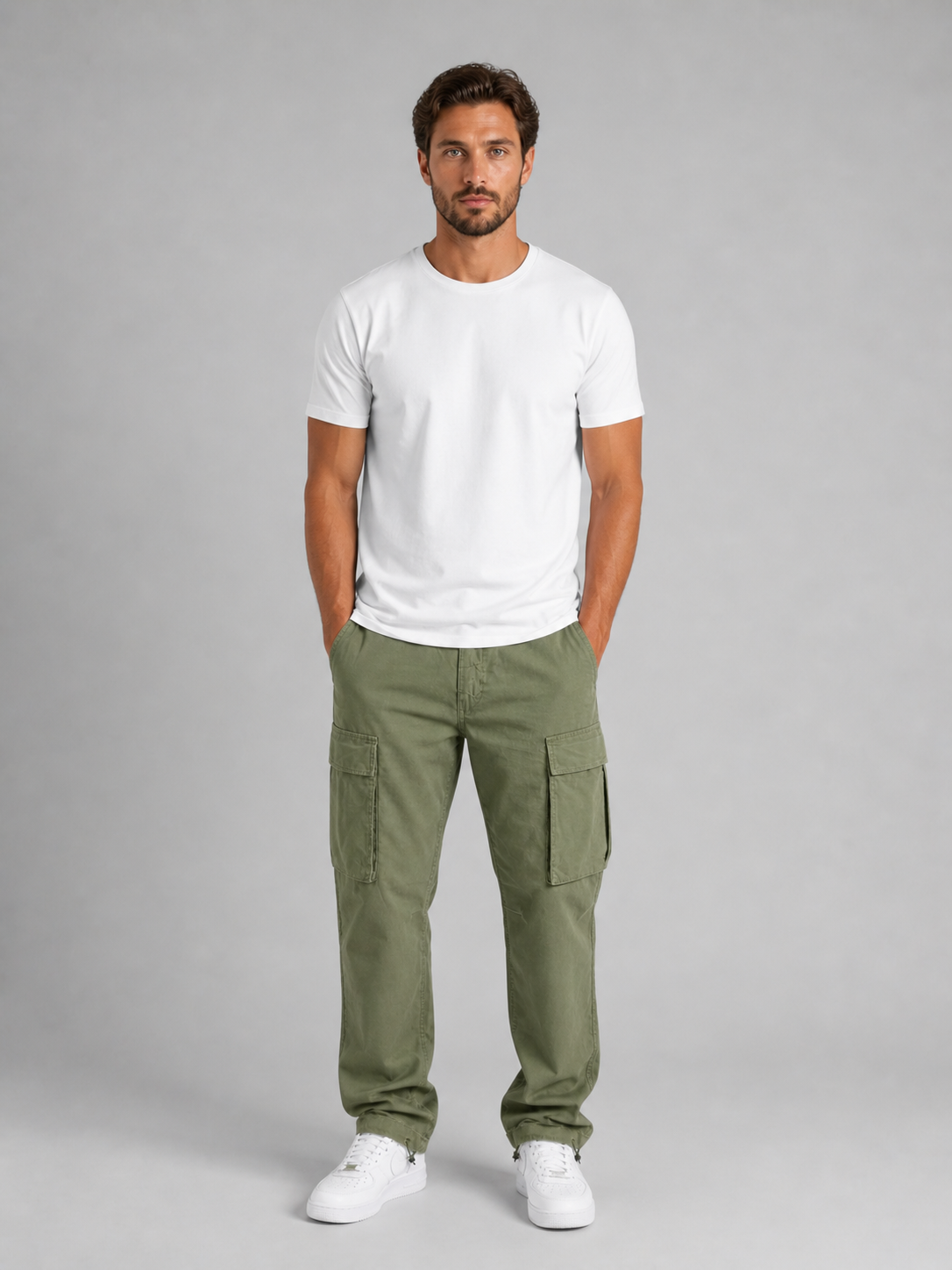 Ronan | Men's Cargo Trousers, Relaxed Fit Utility Winter Pants