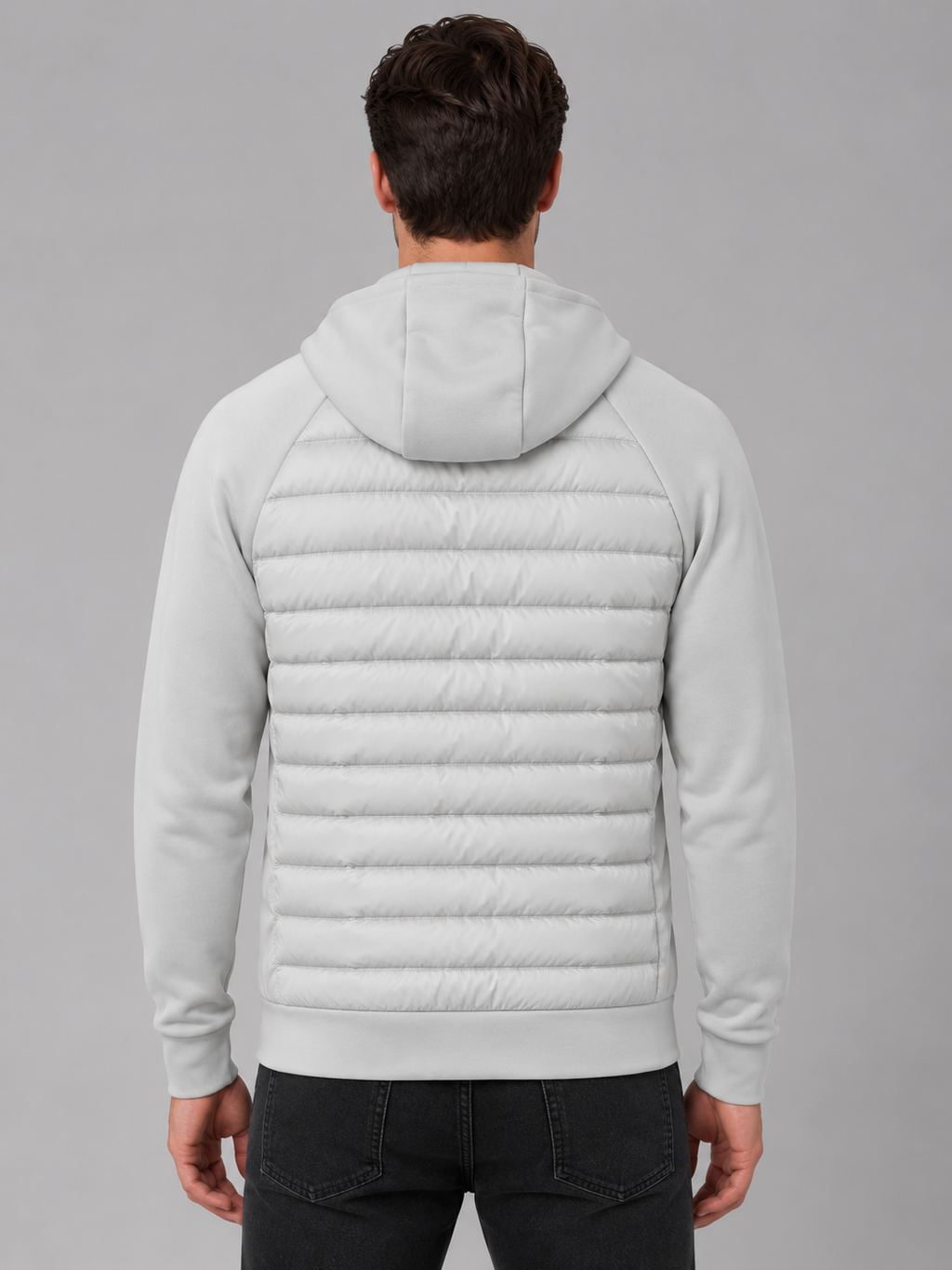 Tristan | Men's Hooded Quilted Jacket, Zip-Through Winter Jacket