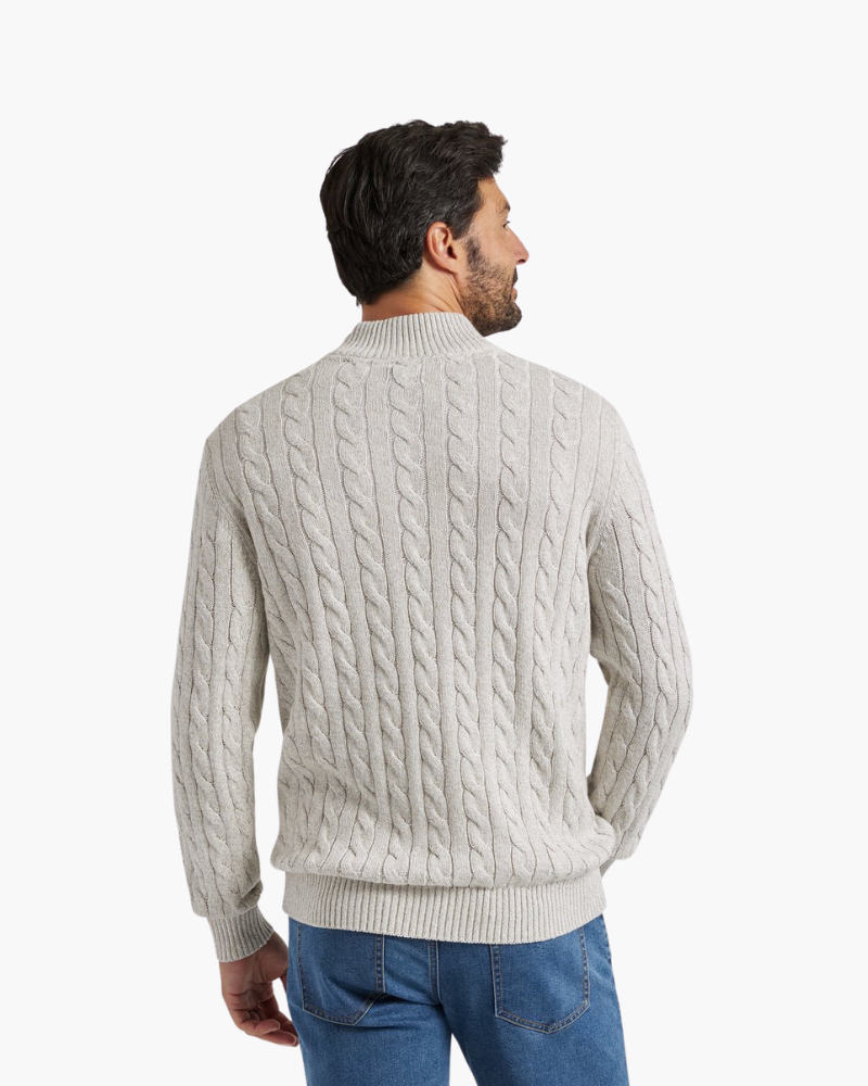 Verbier | Men's Half-Zip Sweater, Old Money Winter Knit