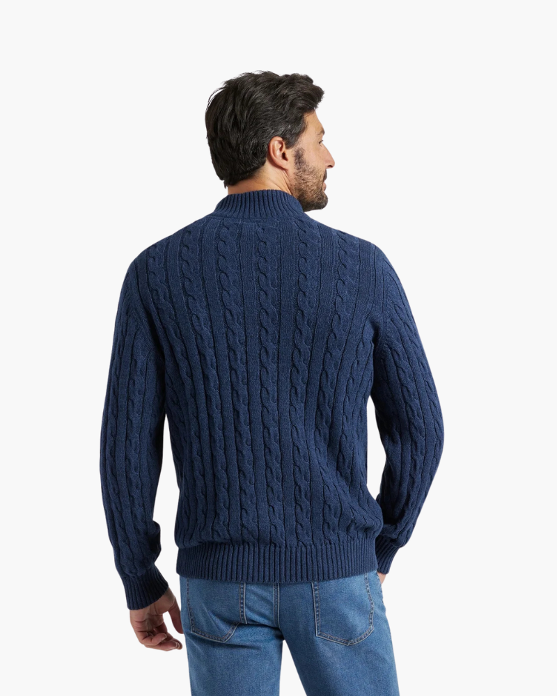 Verbier | Men's Half-Zip Sweater, Old Money Winter Knit
