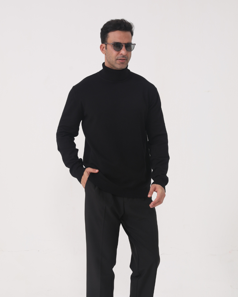 Michael | Men's Wool Turtleneck Sweater, Winter Knit