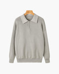 Rason | Men's Zipped Sweater, Modern Winter Knit