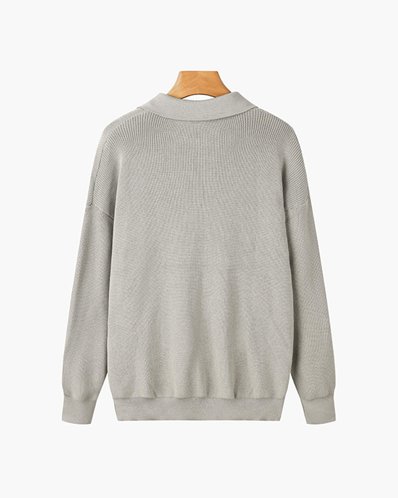 Rason | Men's Zipped Sweater, Modern Winter Knit