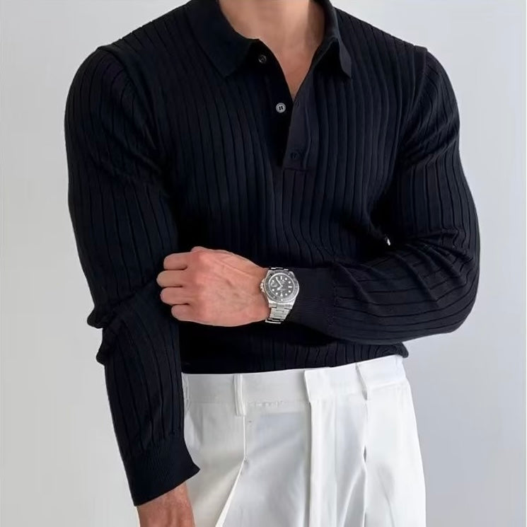 Martin | Men's Old Money Polo, Classic Winter Knit