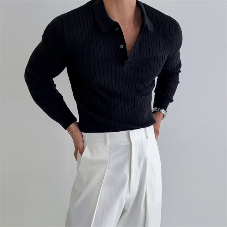 Martin | Men's Old Money Polo, Classic Winter Knit