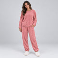 Marielle | Women's Pyjama Set Thermal Fleece Cable Texture