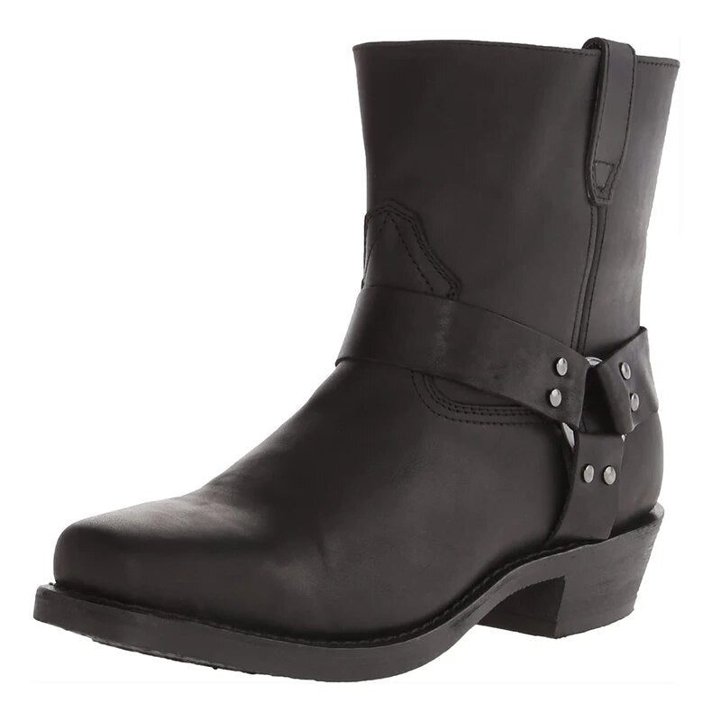 Mathias | Men's Leather Western Boots Vintage Cowboy Casual