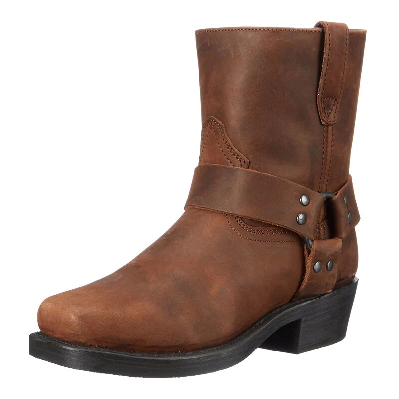 Mathias | Men's Leather Western Boots Vintage Cowboy Casual